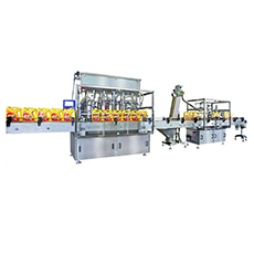 全自動容積式灌裝、理蓋/送蓋/上蓋、旋蓋流水線