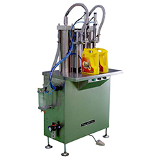 半自動容積雙頭式灌裝機（適用于1－4L，0.5－1L小桶）